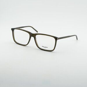 Saint Laurent SL454 008 Square Eyeglasses Shiny Green 59mm Frame